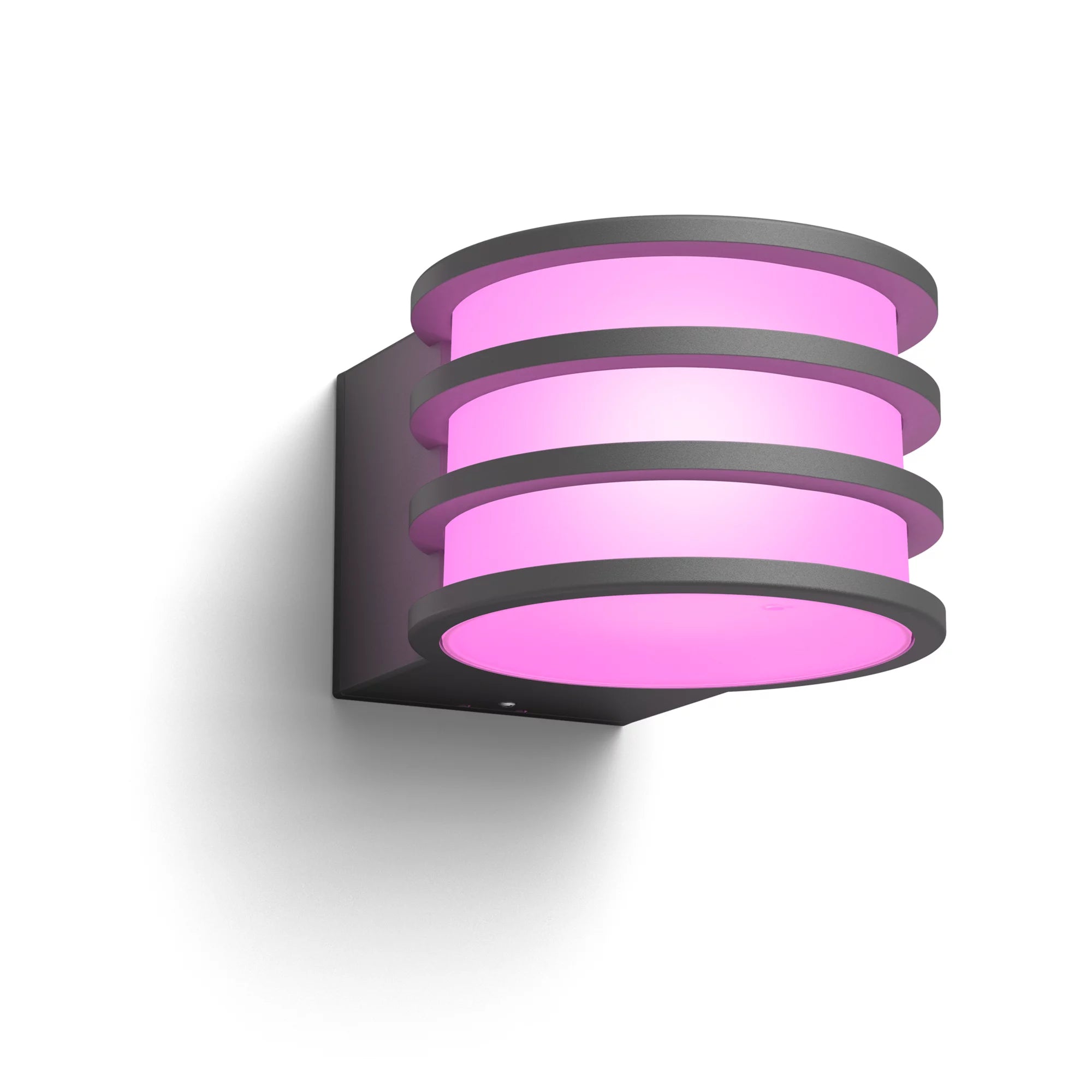 Philips by Signify Philips Hue Aussenwandleuchte – für Philips Hue, Alexa, Google (u. a.), dimmbar, Anthrazit, Aluminium