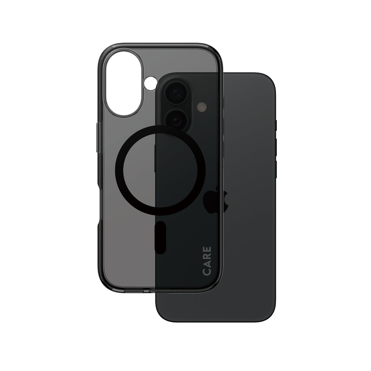 PanzerGlass Backcover CARE Flagship – für Apple iPhone 16 – Smokey – Kunststoff, MagSafe-kompatibel