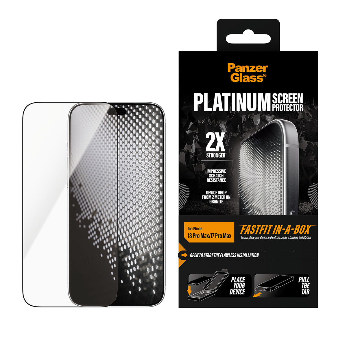 PanzerGlass Displayschutz (Folie), Ultra-Wide Fit – für iPhone 18 Pro Max/17 Pro Max