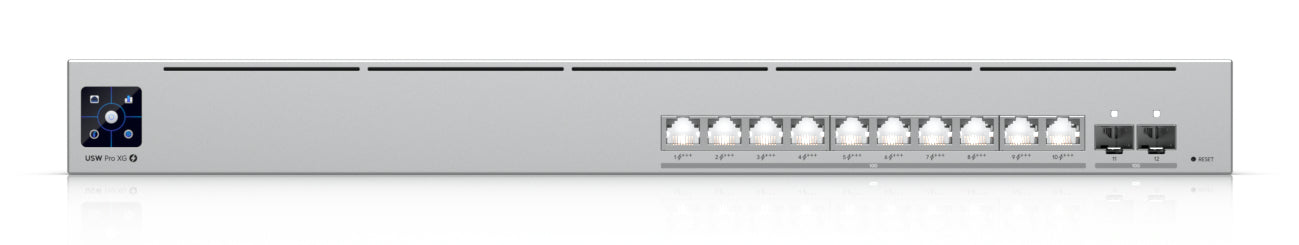 Ubiquiti UniFi Pro XG 10 – Managed Switch – 10×10G, 2×SFP+, L2+/L3, PoE++ 400 W, 1U
