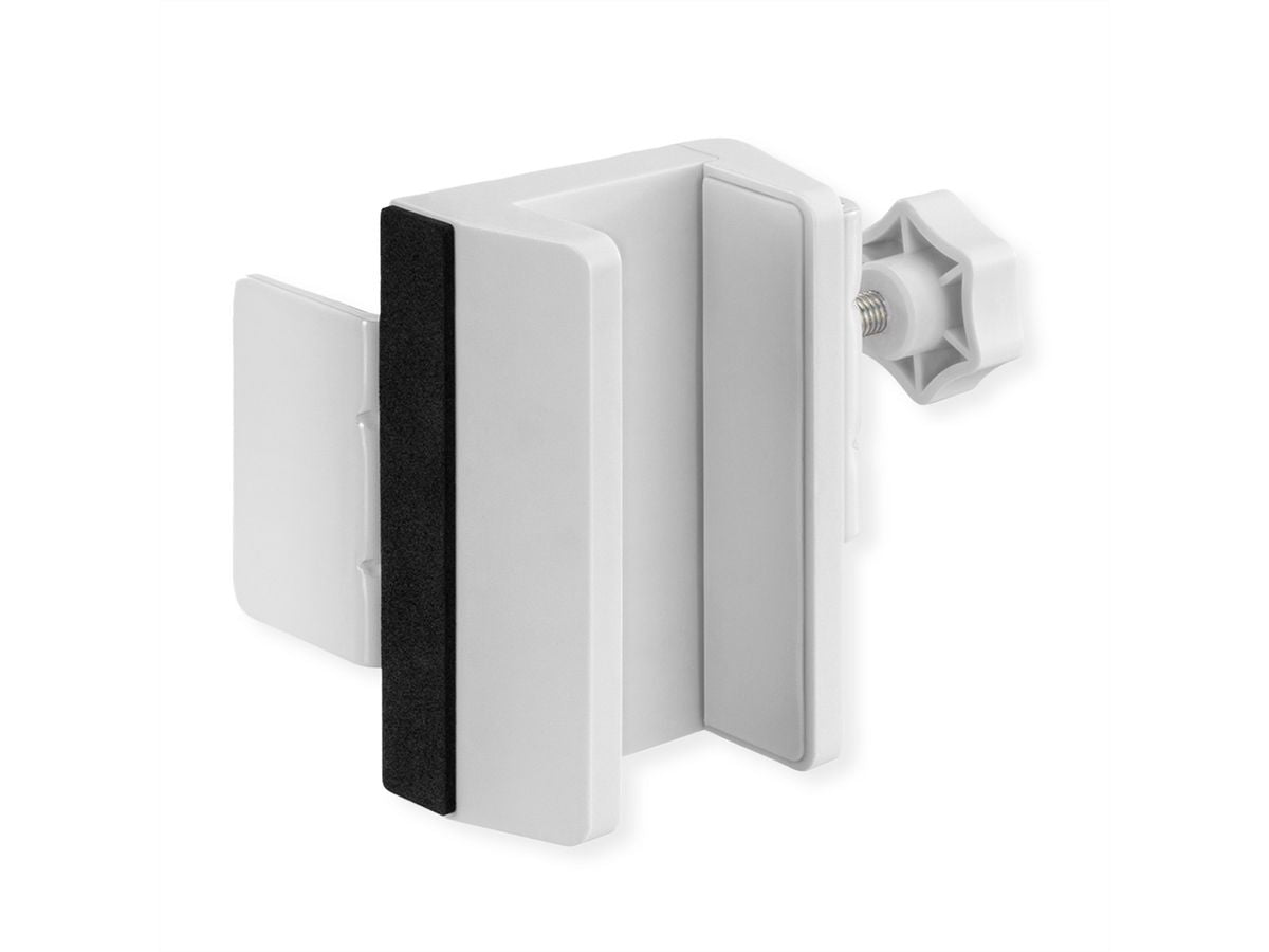 VALUE Kabel-Clip für Tisch/Bank – Klemmhalterung, Weiss, 100 × 129 × 82 mm