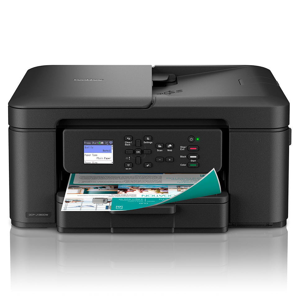 Brother DCP-J1360DW – Farbiges Tintenstrahl-MFP, 3-in-1 – WLAN – Duplex, ADF – 16 ppm S/W, 16 ppm Farbe