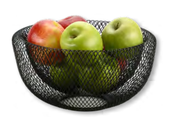 Kesper Obstschale – Ø 25,5 cm, H 12,5 cm, Metall, Schwarz
