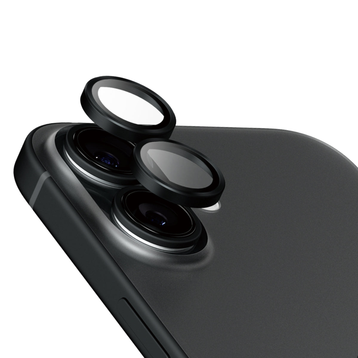 PanzerGlass Kameralinsenschutz – für iPhone 16, iPhone 16 Plus – Schwarz