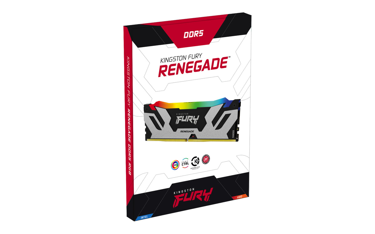 Kingston Technology Kingston FURY Renegade RGB – 32 GB (2×16 GB) – DDR5‑8000 MT/s CL38, 1.45 V, 288‑Pin DIMM