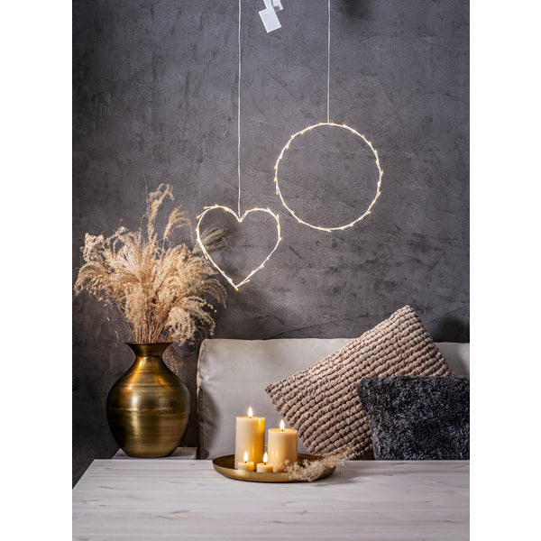 Star Trading LED-Kerze – 15 × 7,5 cm – Timer (6 Stunden an, 18 Stunden aus), beige