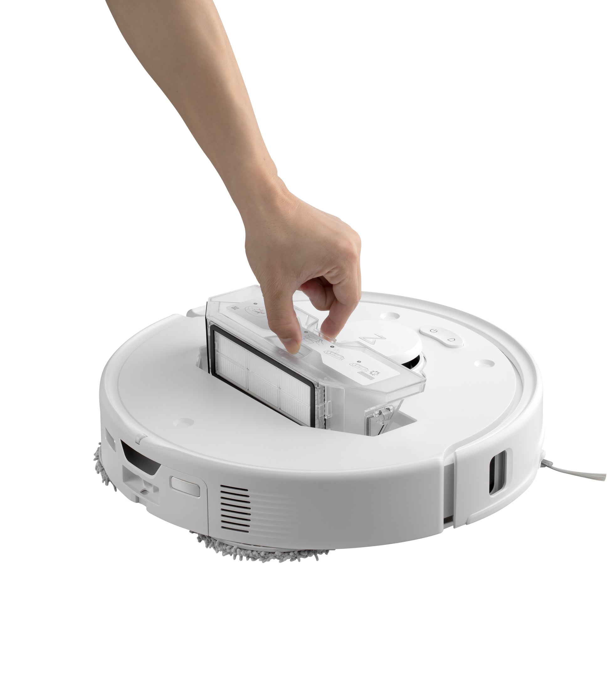 Roborock Saugroboter Qrevo Curv 5A1 – Max. Laufzeit 190 min, 2,7 l, Akkubetrieb, 34,7 × 35,2 × 10,3 cm