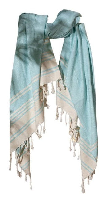 Foutastic Badetuch New Diamond – 90×170 cm, 60% Baumwolle/40% Polyester, Beige, Türkis