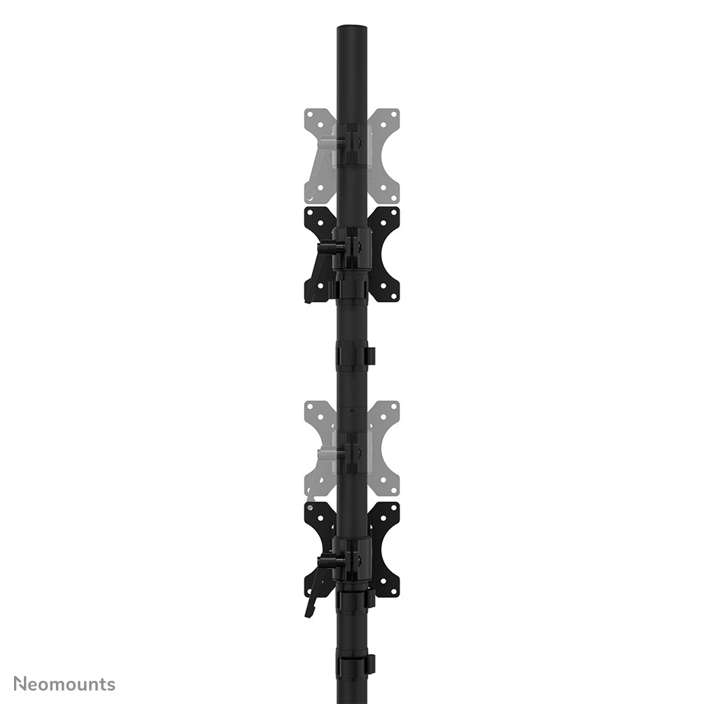 Neomounts DS45-600BL2V – Monitor-Tischständer – freistehend – 2 Monitore – 10–32" – VESA 75×75/100×100 mm – bi