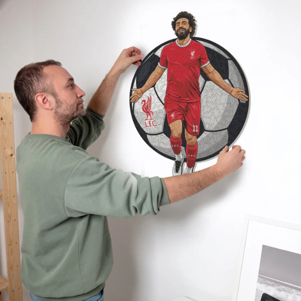 Iconic Puzzles Puzzle Liverpool FC, Mo Salah – 270 Teile – 30 × 42 cm – ab 10 J. – Holz, mehrfarbig – FSC