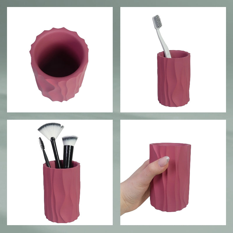 Kela Zahnputzbecher – Ø7×10,5 cm, Polyresin, matt, Weiss