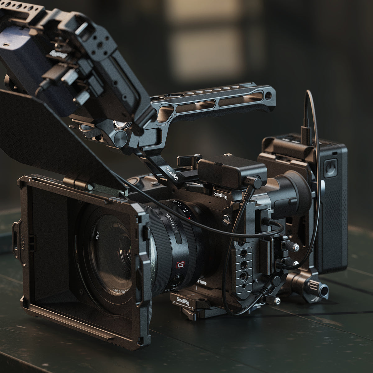 SmallRig 5587 Käfig – Aluminium, Edelstahl, 159,9 × 100,4 × 65,8 mm – für Sony FX2 – Schwarz