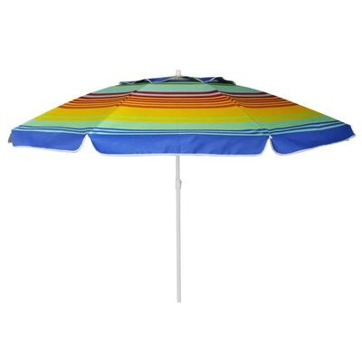 Eurotrail Strandschirm ETCF0935 – Ø 160 cm – Mehrfarbig Regenbogen – UPF 50+, faltbar