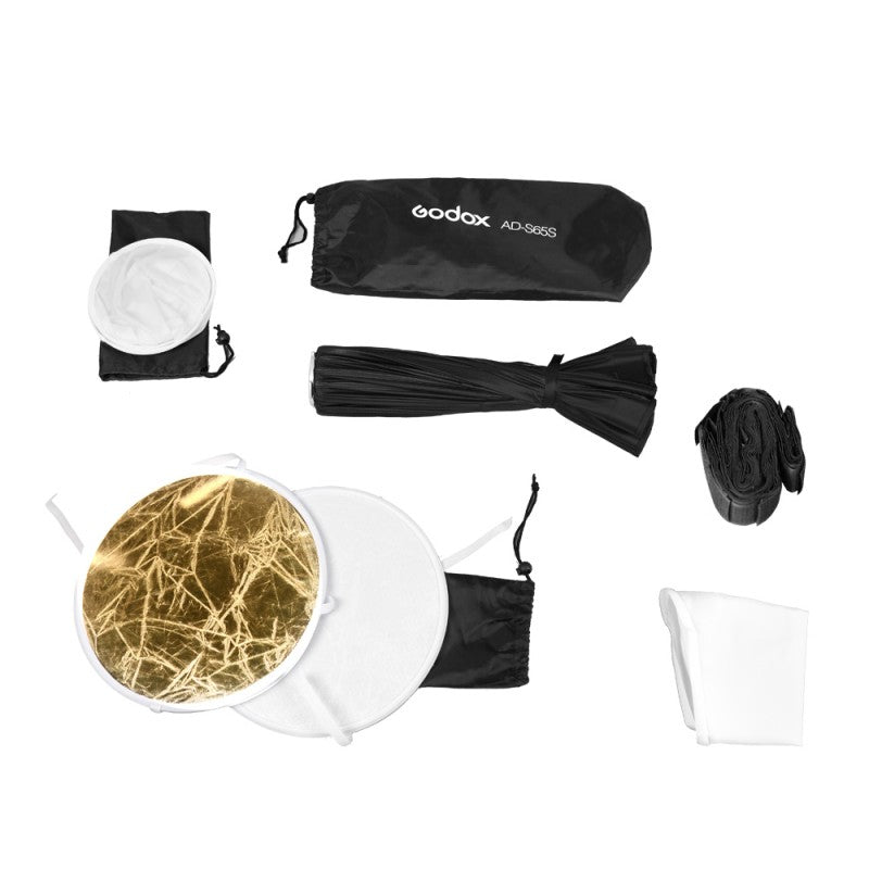 Godox AD-S65S Octa-Softbox 65 cm – parabolisch, mit Grid & 2× Diffusor, 2× Beauty-Reflektor – für AD300Pro, AD
