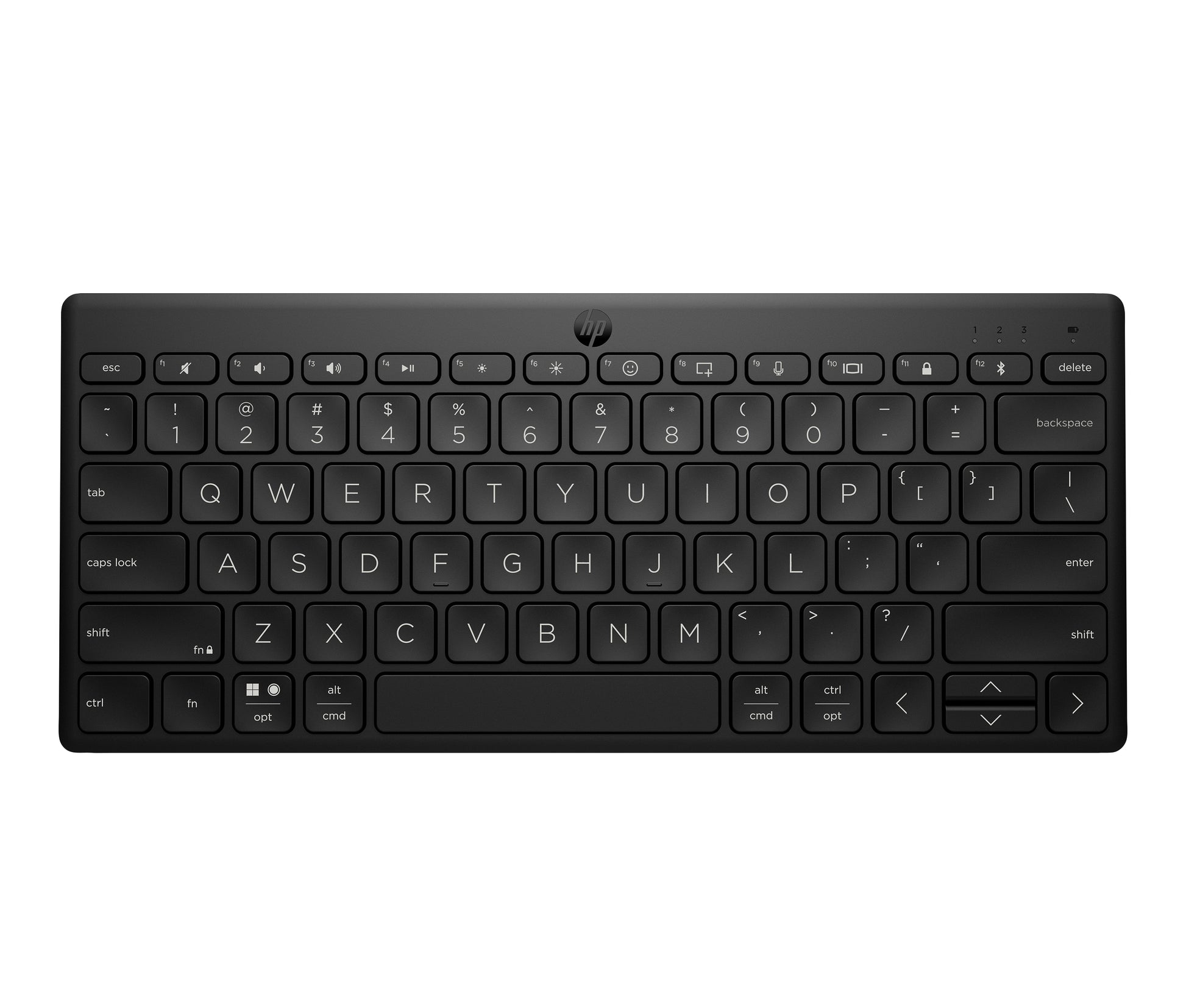 HP 355 Compact – Tastatur, Mini (60%), Mechanisch, Bluetooth 5.2, Ohne Ziffernblock, Schwarz