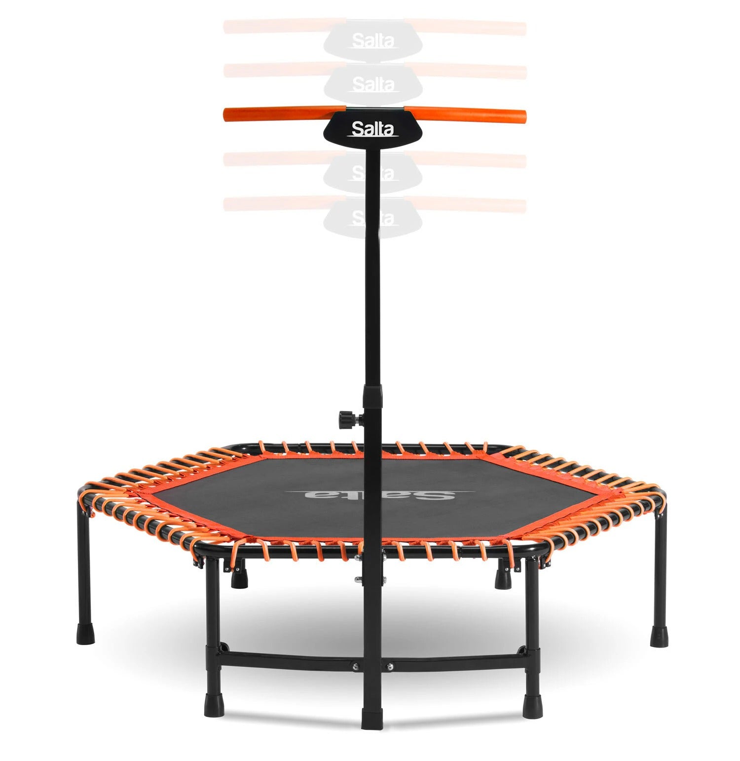 Salta 5357O Fitness-Trampolin – max. 110 kg – Ø 128 cm – Stahl, schwarz/orange – TÜV