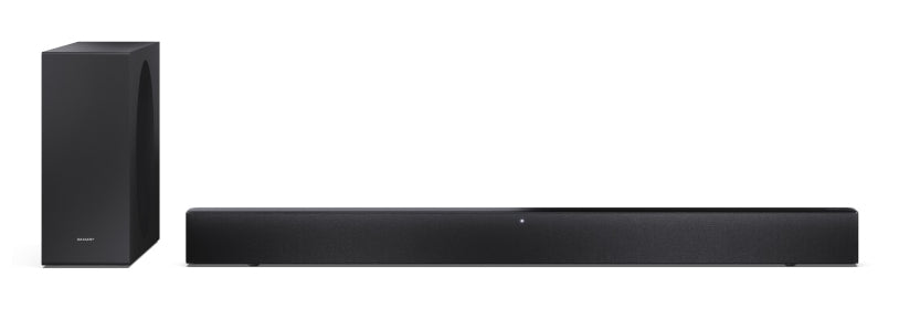 Sharp HT-SBW310 – Soundbar – 2.1, DTS Virtual:X, mit kabellosem Subwoofer, 330 W – Schwarz