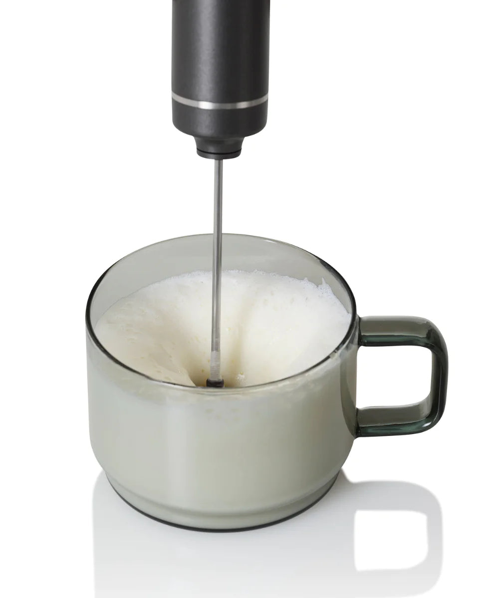 AdHoc Milchschäumer-Stab Moro MS32 – Akku (USB), spülmaschinenfest – dunkelgrau