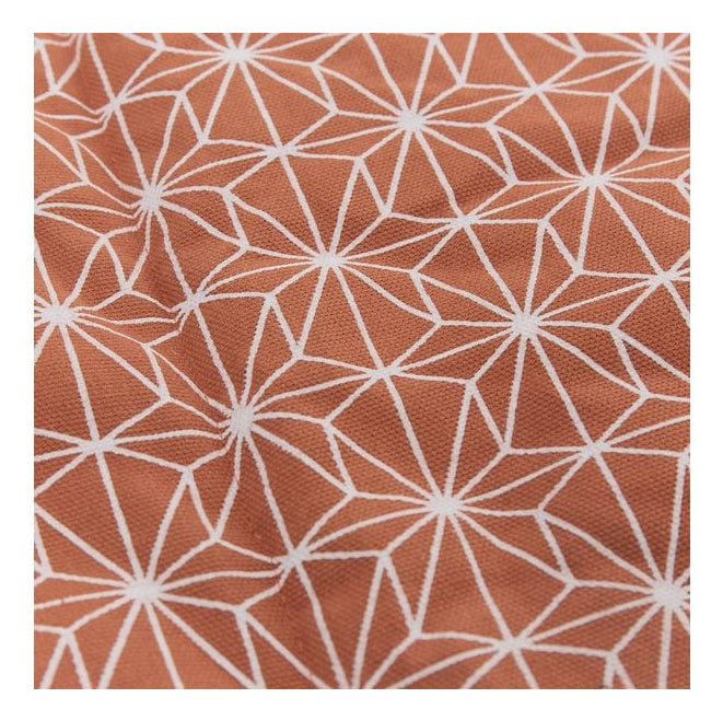 URBANARA Mallur Wohndecke – Baumwolle, Polyester, Taubenblau, Naturweiss – 130 × 190 cm