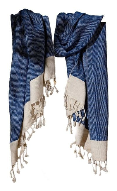 Foutastic Strandtuch Baliksirti – 90 × 180 cm, Dunkelblau, 90% Baumwolle/10% Polyester