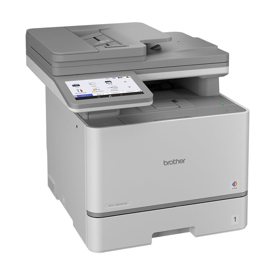 Brother Multifunktions-Laserdrucker – Farblaser-Multifunktionsdrucker, A4, 4-in-1, Duplex, ADF, WLAN/LAN