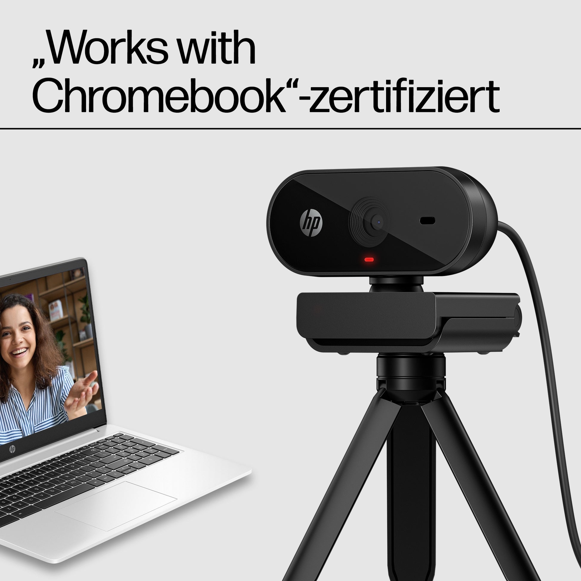 HP 320 FHD Webcam – Full HD 1080p, 30 fps, USB – Schwarz