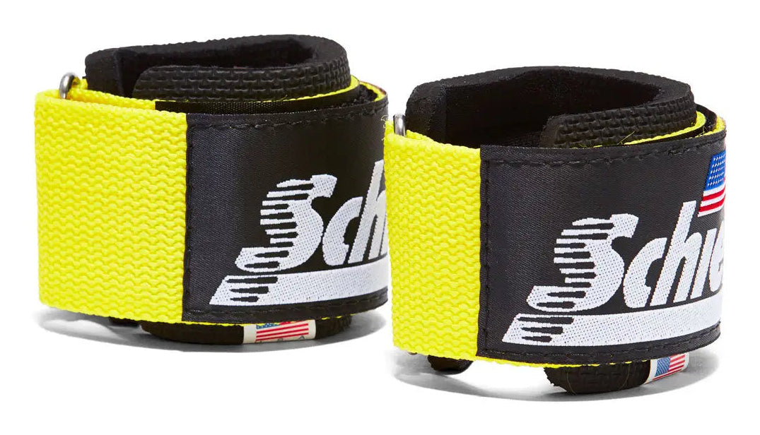 Schiek Sports Handgelenkstützen – 2 Stück – Neopren, Schwarz/Gelb