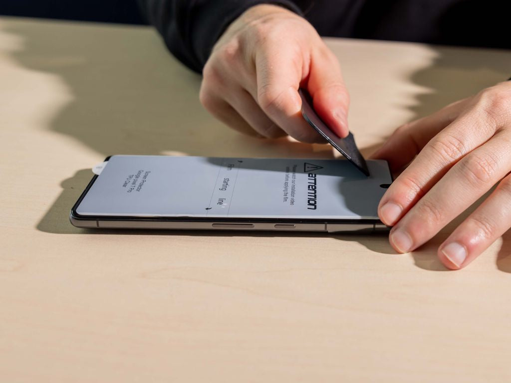 Quad Lock Displayschutz (Panzerglas), fettabweisend – für Galaxy S24+