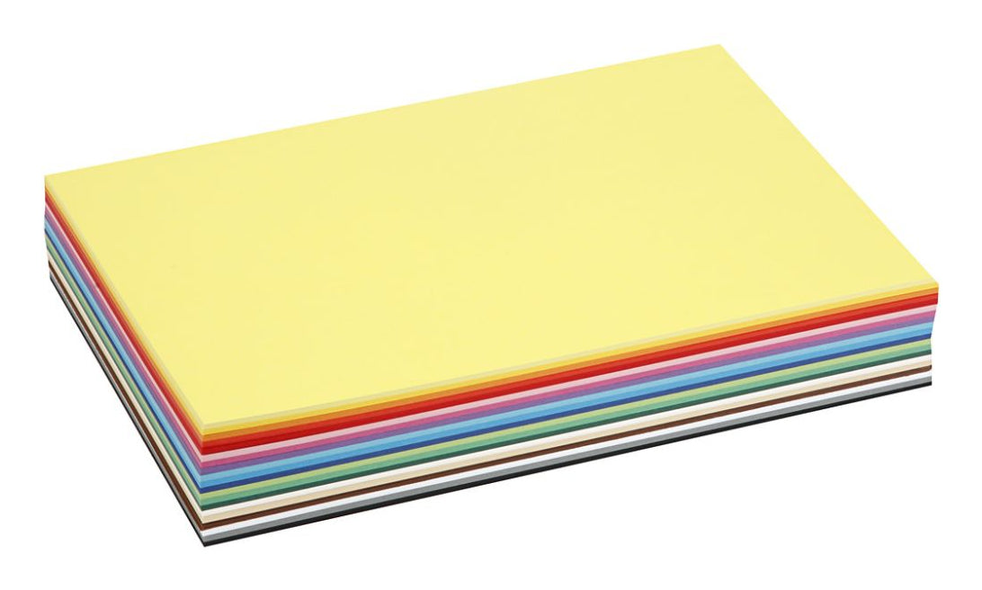 Creativ Company Bastelkarton – A4, sortiert, 180 g/m² – 300 Blatt, FSC