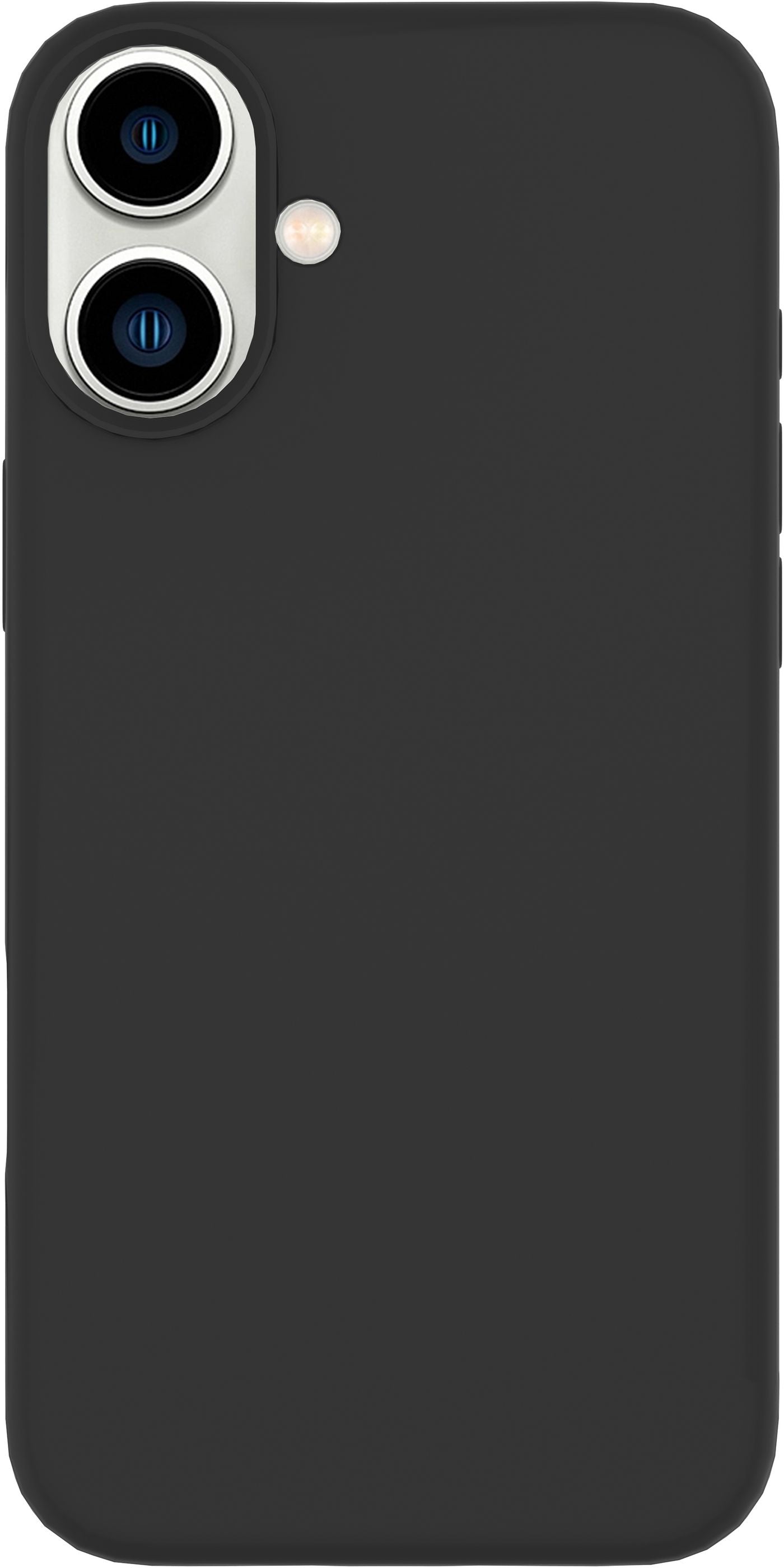 eSTUFF INFINITE (GRS) RIGA Backcover – für Apple iPhone 16, PC+Silikon, Schwarz