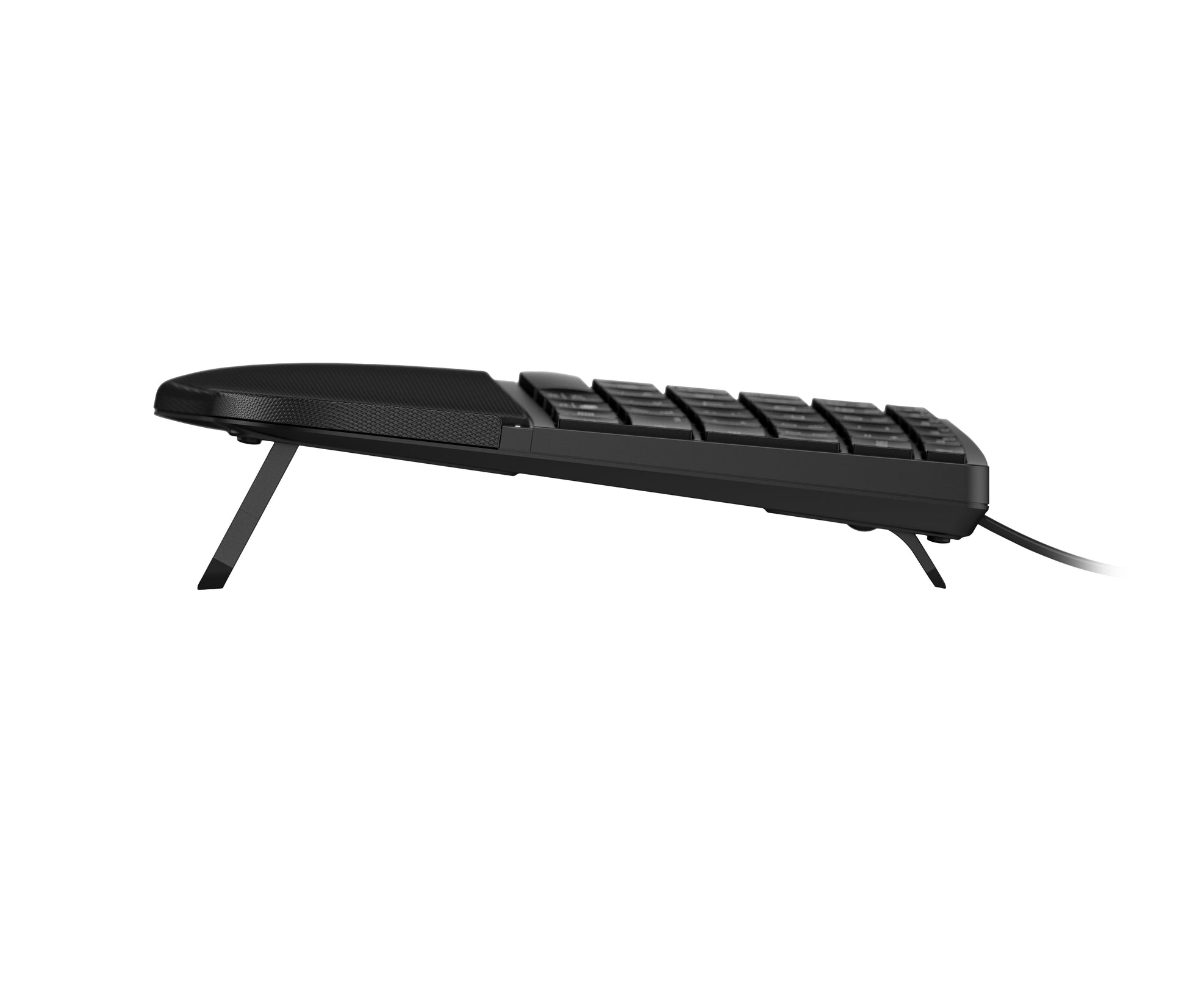 HP 485 Comfort – Tastatur – 100% – Membran – kabelgebunden – USB‑A – mit Handballenauflage – Schwarz