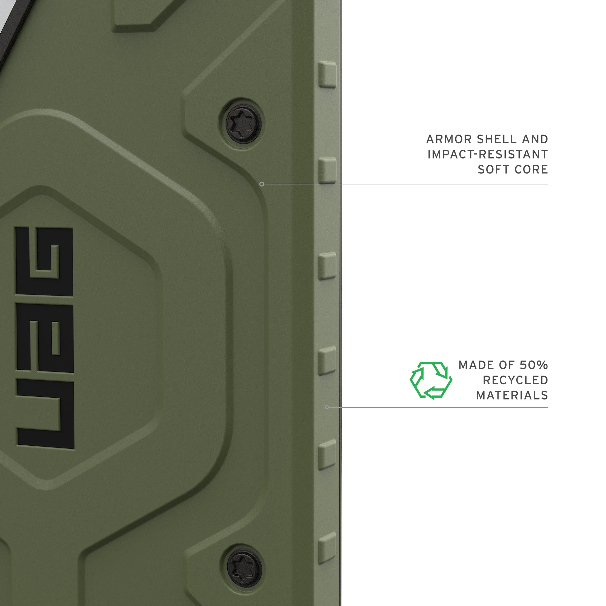 Urban Armor Gear UAG Pathfinder Backcover – für Samsung Galaxy S26 Ultra, MagSafe, PC, Olivgrün