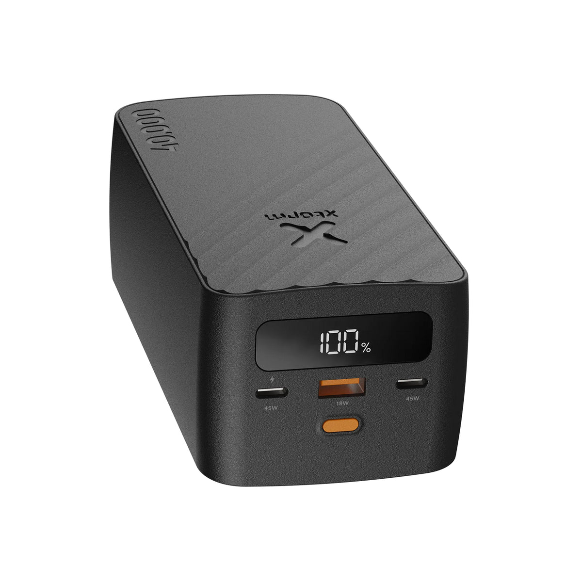 Xtorm Go2 Powerbank 40'000 mAh – 45 W PD, 2× USB-C, 1× USB-A, schwarz