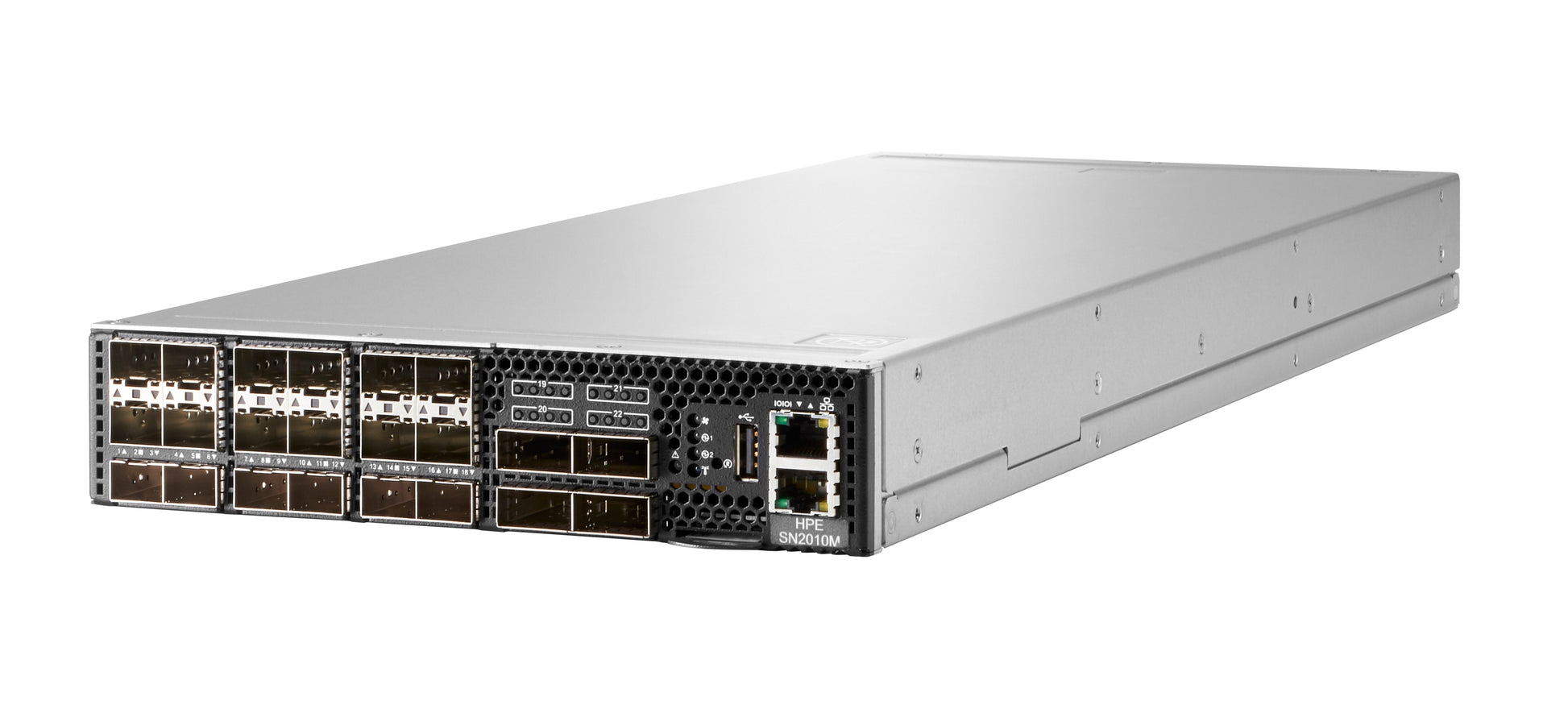 HPE SN2010M – Switch – 18× SFP28, 4× QSFP28, 25GbE, Silber