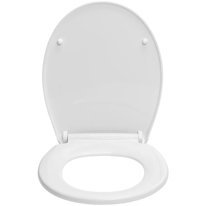 Diaqua Salvador – WC-Sitz – Polypropylen, weiss, mit Deckel, verlängert, 36,2 × 43,4 cm