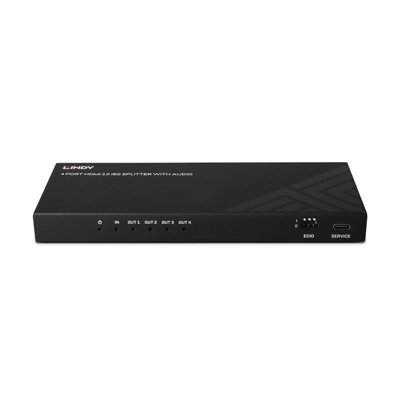 Lindy HDMI-Splitter, 1×4, 8K, Audio