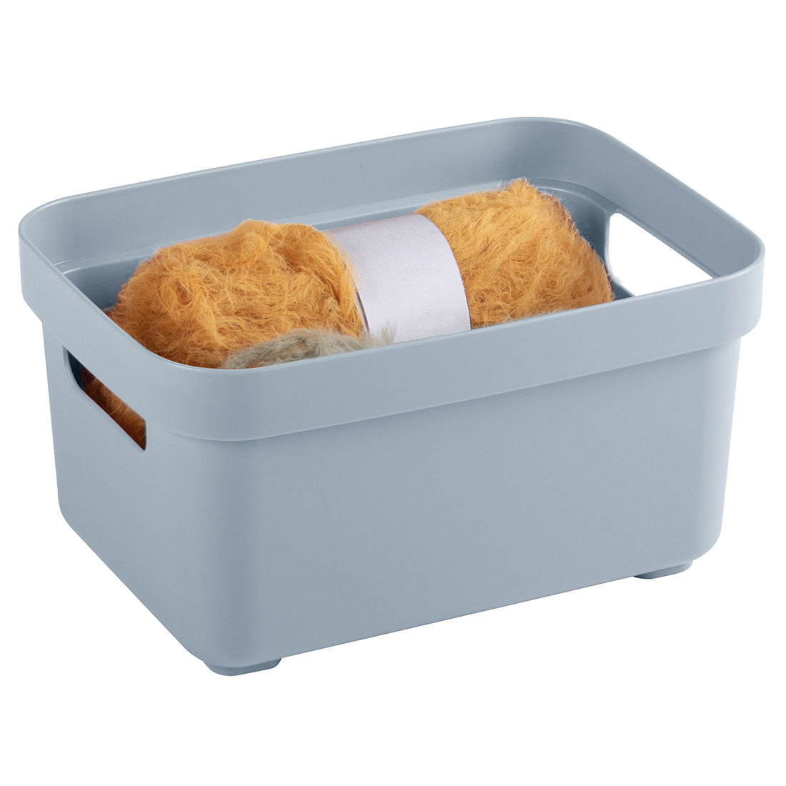 Sigma home Aufbewahrungsbox 2,5 l ohne Deckel – Kunststoff – Blau – 177 × 128 × 93 mm