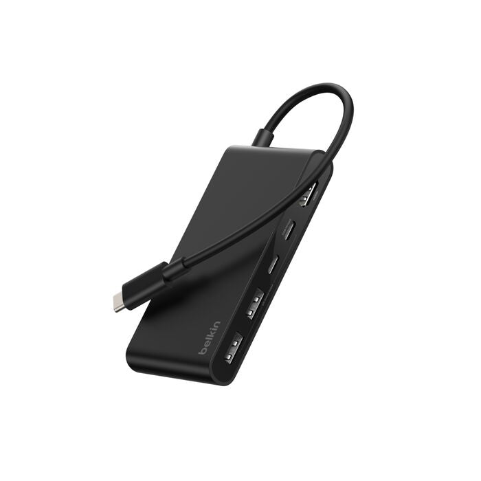 Belkin Connect Multiport-Adapter – USB-C, 1× HDMI, 2× USB-A, 2× USB-C, 100 W PD, für Windows/Mac/ChromeOS