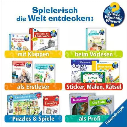 Ravensburger Buch – Wieso? Weshalb? Warum? Sonderband: Gross, grösser, am grössten, Spiralbindung, 16 Seiten, D