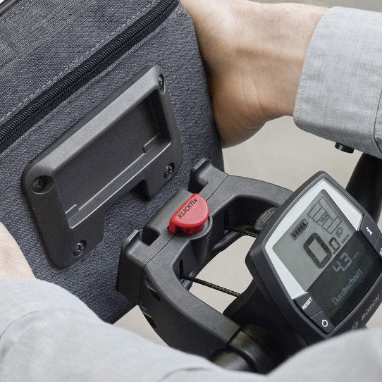 KLICKfix Lenkeradapter E, abschliessbar – für Bosch e-Bike-Displays Ø 22–26 mm, Ø 31,8 mm – schwarz