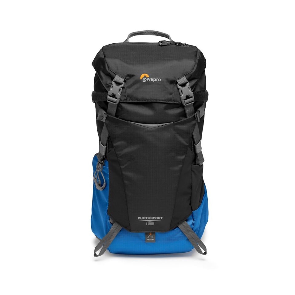 Lowepro PhotoSport BP 15L AW III Kamerarucksack – 15 l, herausnehmbares Kamerafach – Blau/Grau