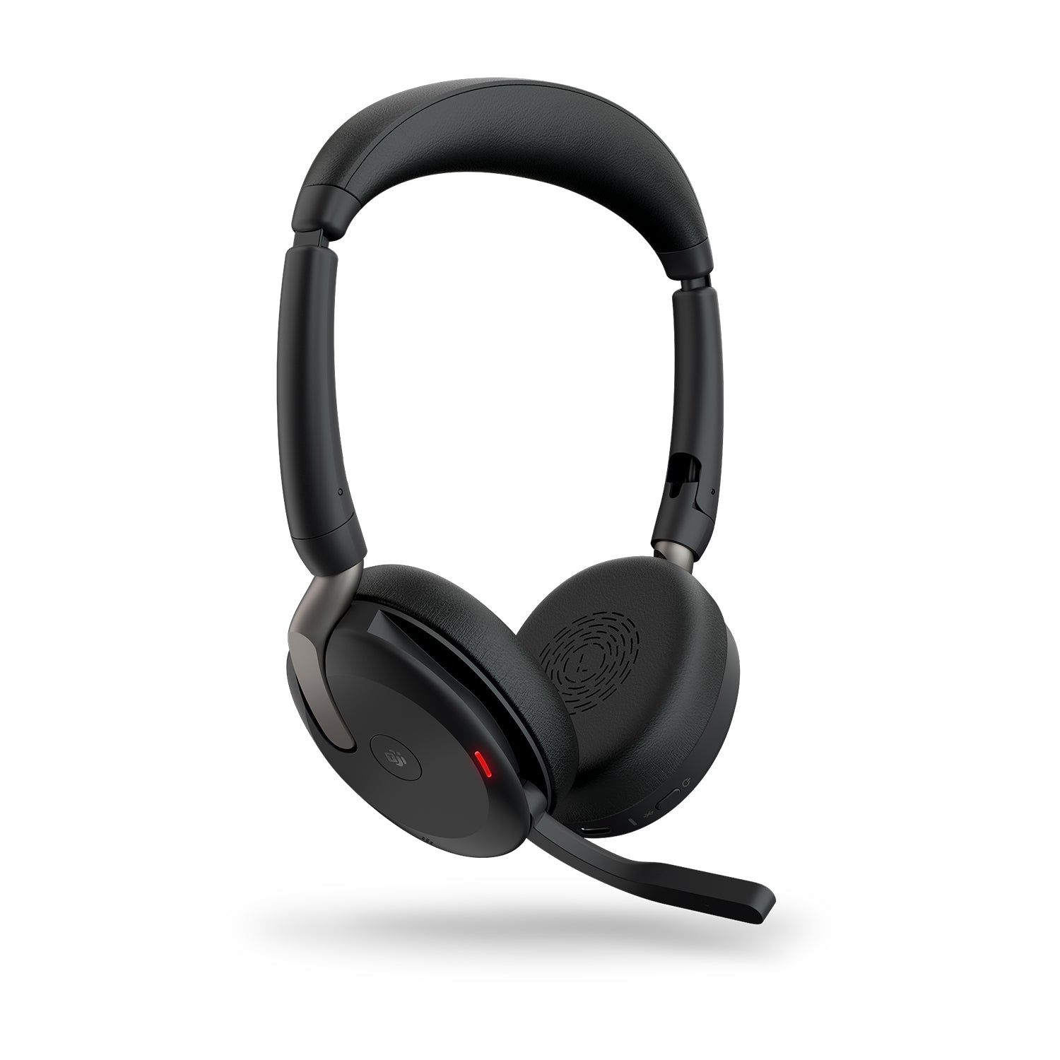 Jabra Evolve2 65 Flex Office-Headset – On-Ear, Kabel + BT, ANC, MS Teams zertifiziert, Schwarz