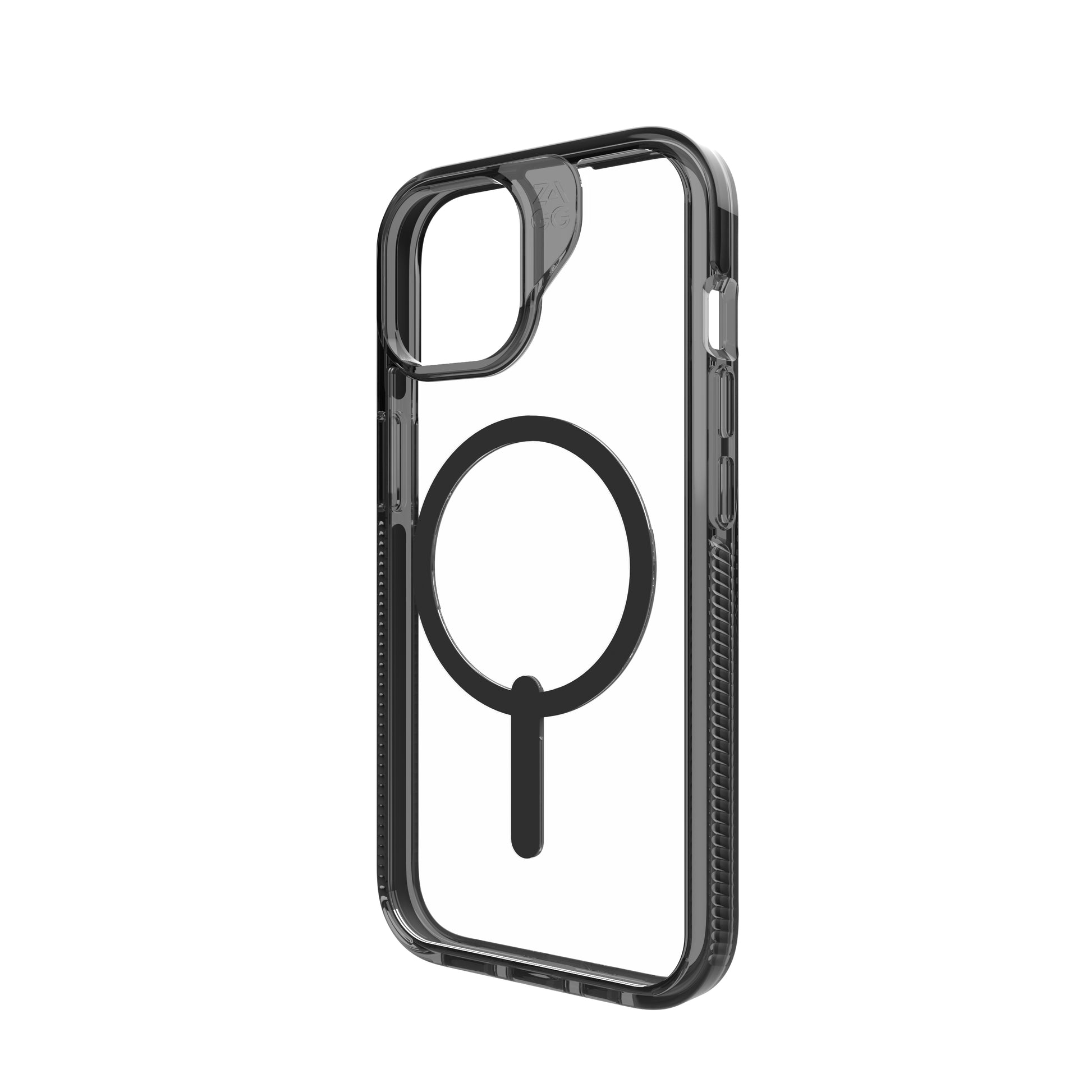 ZAGG Backcover Santa Cruz – für Apple iPhone 16E/15/14/13 – schwarz – Snap-/Lock-Verschluss