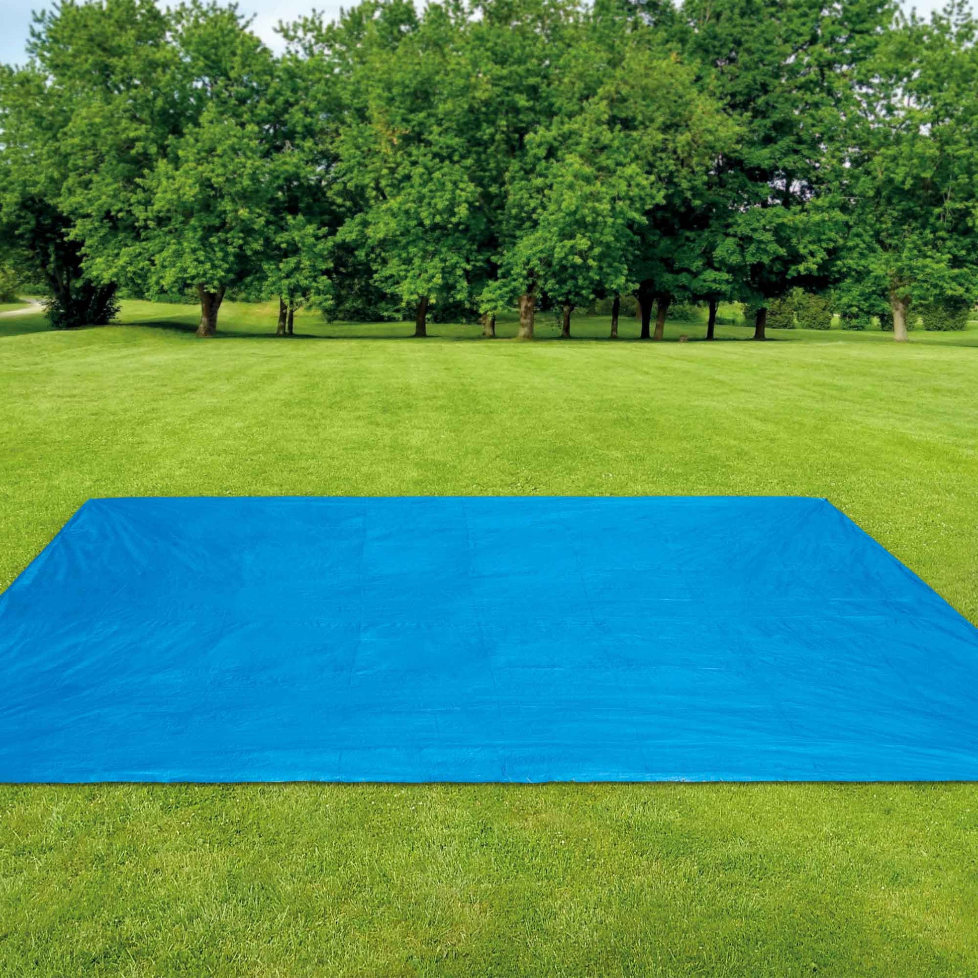 Intex Bodentuch – 457×457 cm, Polyethylen, Blau