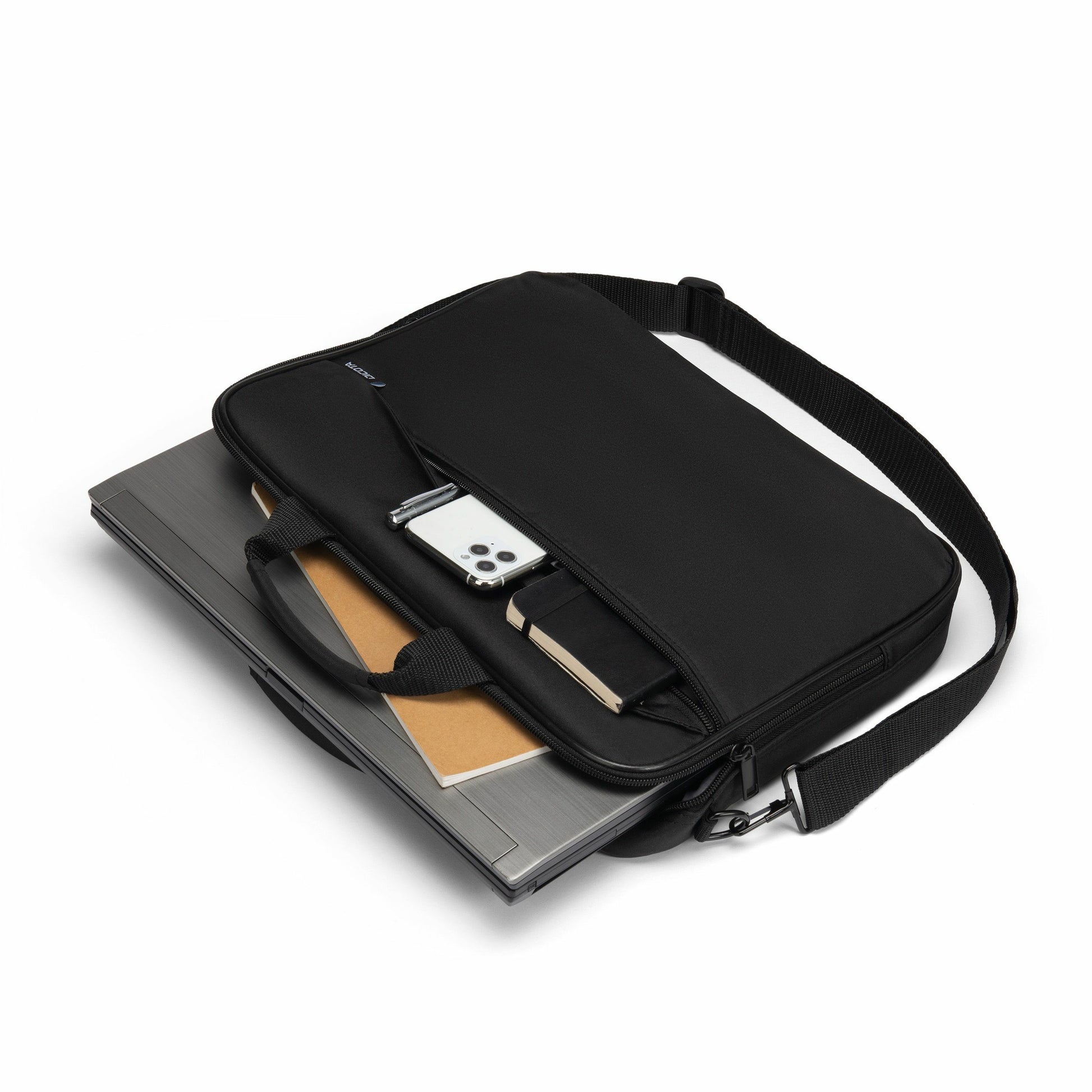 DICOTA Top Traveller ONE – Aktentasche 14,1", Polyester (rPET), Schwarz, 37 × 27 × 5,5 cm