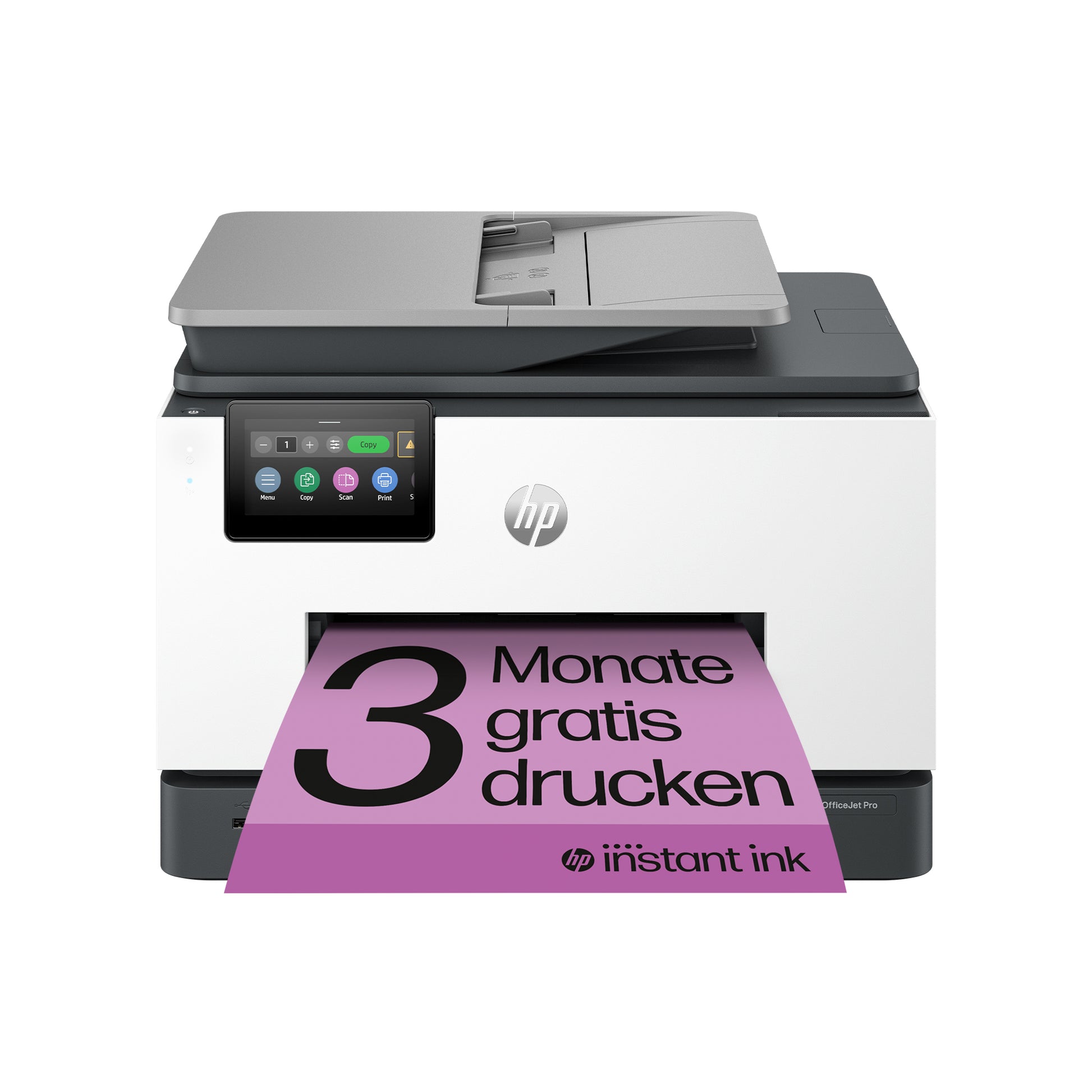 HP OfficeJet Pro 9132e – Farbiges Tintenstrahl-MFP A4, 4-in-1 – USB/LAN/WLAN – Duplex, Duplex-ADF – 25 Seiten/Min. S/W