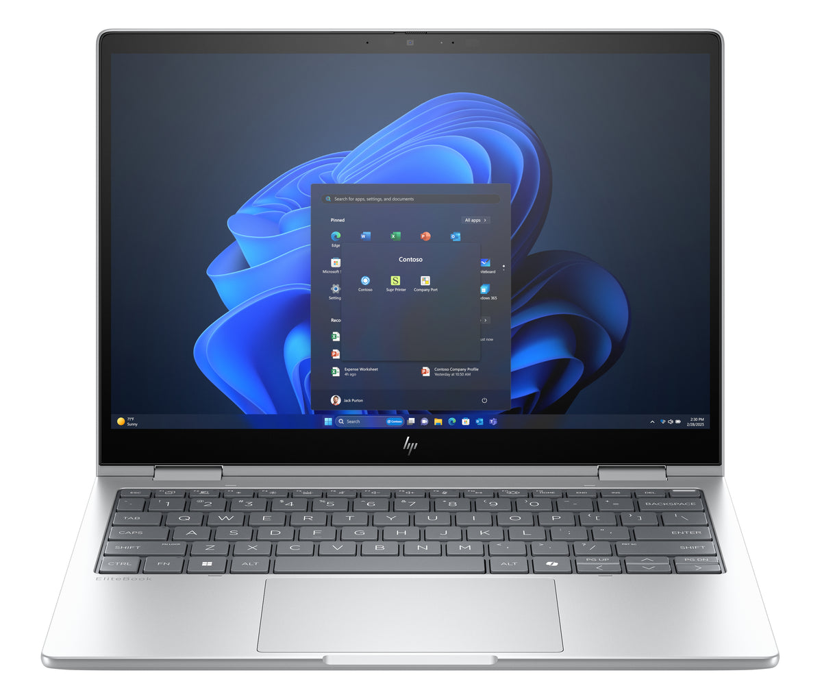HP Elitebook 8 Flip G1I – 13,3" WUXGA Touch, Core Ultra 7 255U, 32 GB, 1 TB SSD, 5G, Win 11 Pro