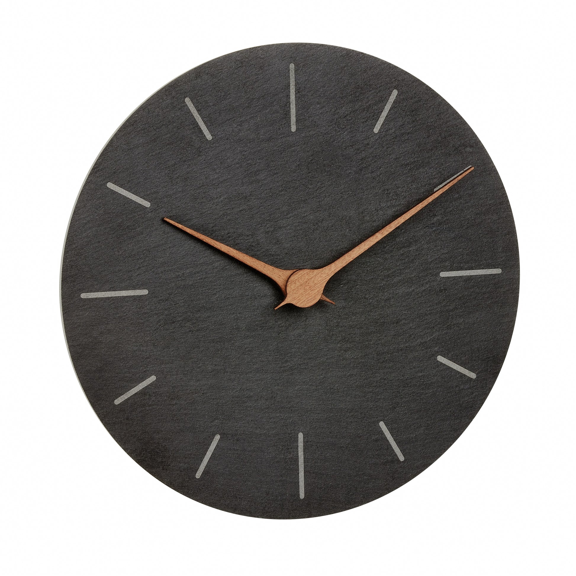 TFA-Dostmann TFA Dostmann Wanduhr – Analog, Ø 25 cm, Schwarz, Holz