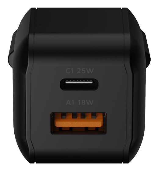 Xtorm XECNG251 NextGen USB-Ladegerät 25 W – USB-C×1, USB-A×1 – PD, QC 3.0, GaN