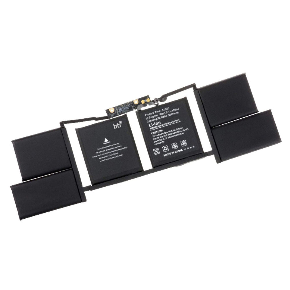 BTI Notebook-Akku – für MacBook Pro 15" (2016) – 76 Wh, 11,4 V – Schwarz